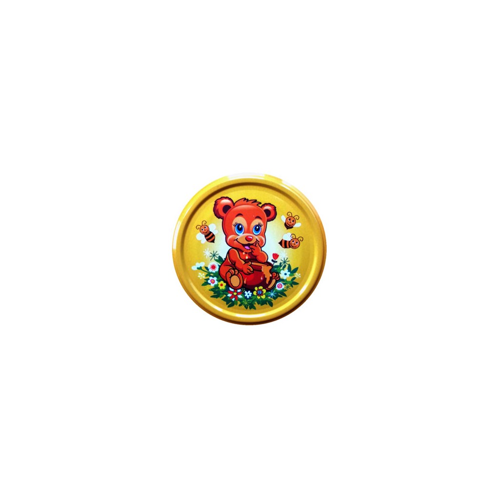 66mm Twist-Off Lid (Bear Cartoon)